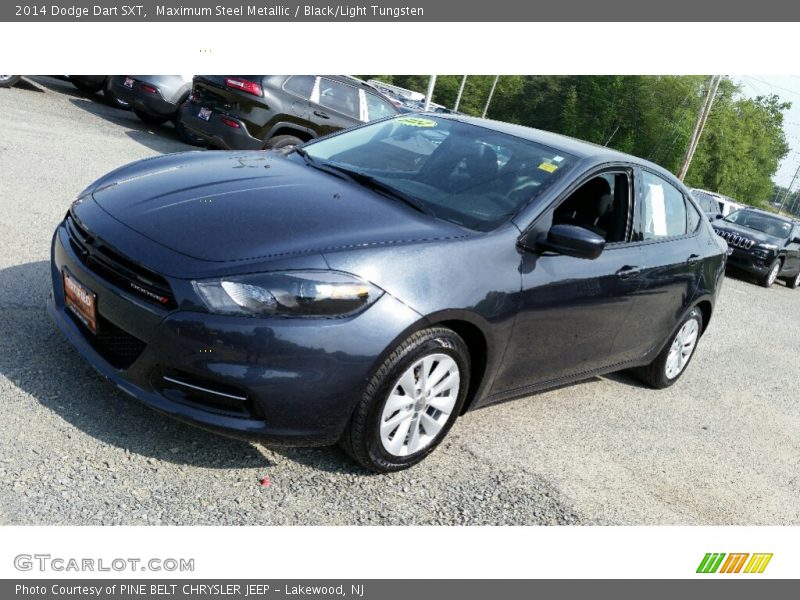 Maximum Steel Metallic / Black/Light Tungsten 2014 Dodge Dart SXT