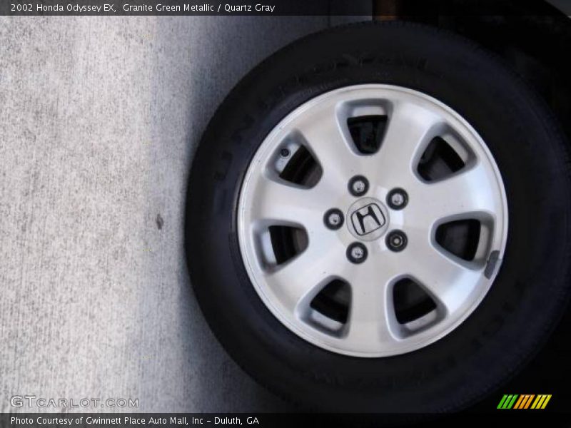 Granite Green Metallic / Quartz Gray 2002 Honda Odyssey EX