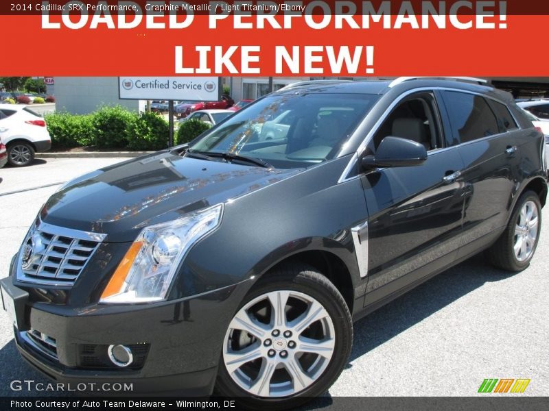 Graphite Metallic / Light Titanium/Ebony 2014 Cadillac SRX Performance