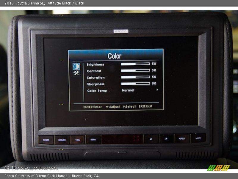Attitude Black / Black 2015 Toyota Sienna SE