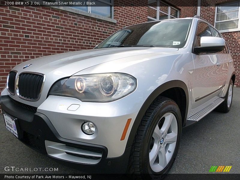 Titanium Silver Metallic / Black 2008 BMW X5 3.0si