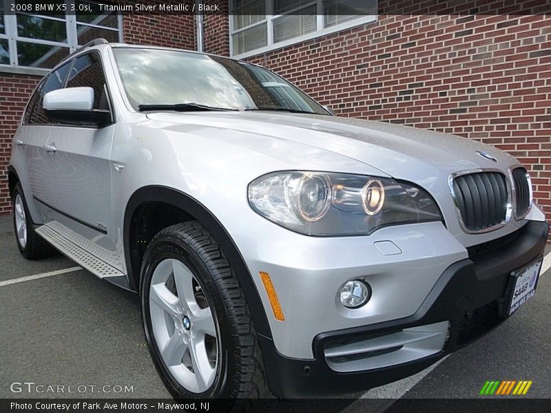 Titanium Silver Metallic / Black 2008 BMW X5 3.0si