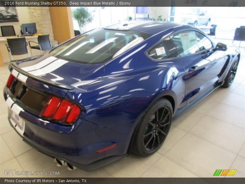 Deep Impact Blue Metallic / Ebony 2016 Ford Mustang Shelby GT350