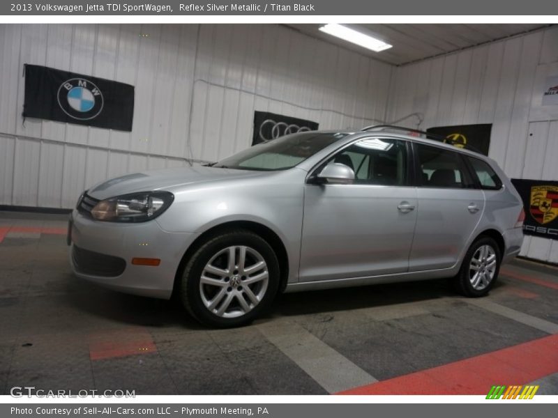 Reflex Silver Metallic / Titan Black 2013 Volkswagen Jetta TDI SportWagen