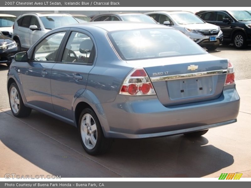 Icelandic Blue / Charcoal Black 2007 Chevrolet Aveo LT Sedan