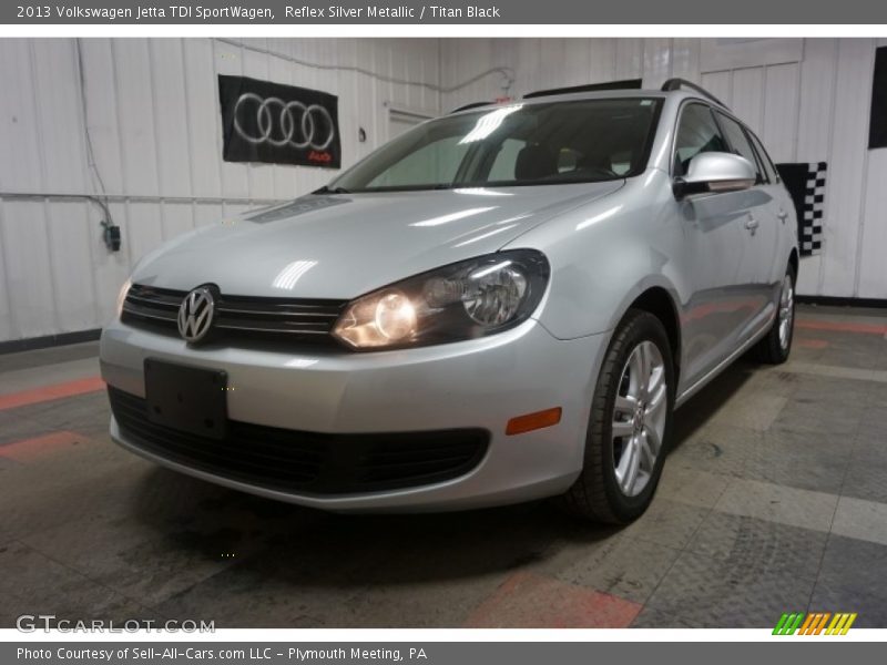 Reflex Silver Metallic / Titan Black 2013 Volkswagen Jetta TDI SportWagen