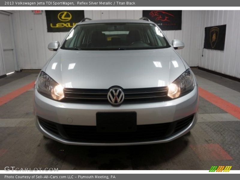 Reflex Silver Metallic / Titan Black 2013 Volkswagen Jetta TDI SportWagen