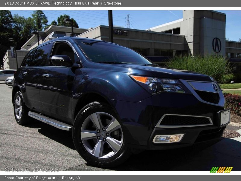 Bali Blue Pearl / Graystone 2013 Acura MDX SH-AWD Technology