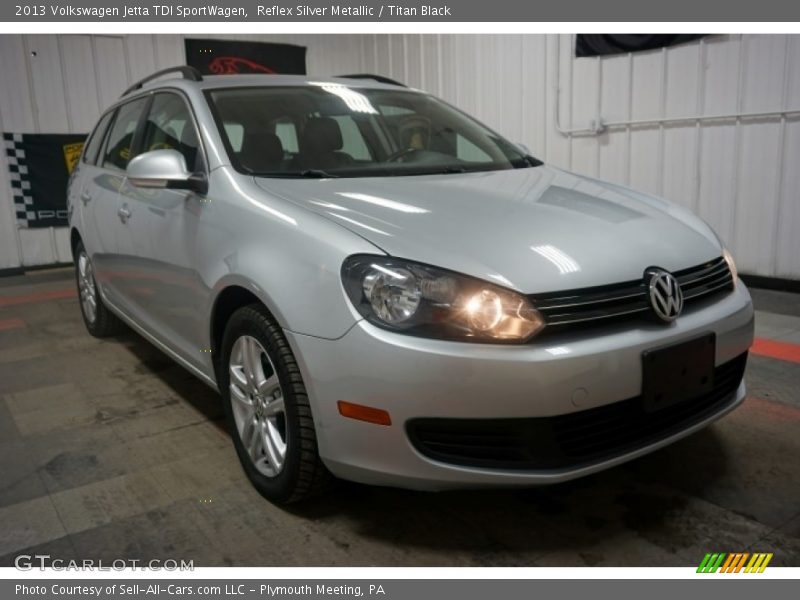 Reflex Silver Metallic / Titan Black 2013 Volkswagen Jetta TDI SportWagen