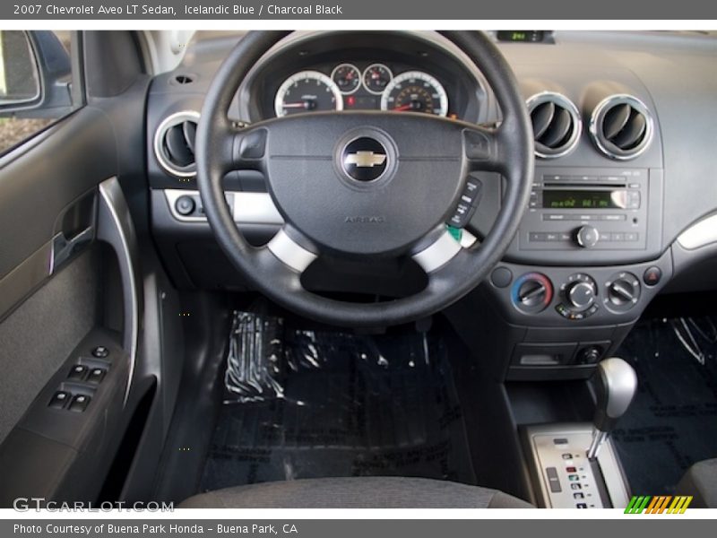 Icelandic Blue / Charcoal Black 2007 Chevrolet Aveo LT Sedan
