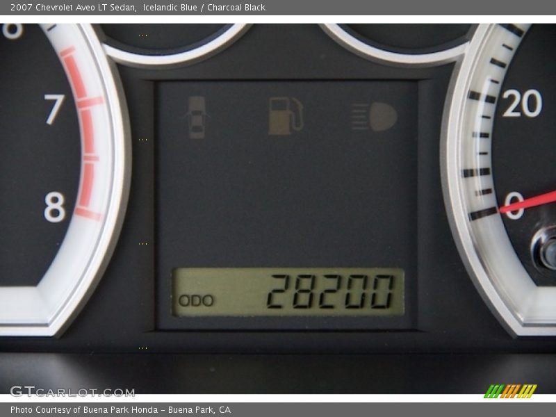 Icelandic Blue / Charcoal Black 2007 Chevrolet Aveo LT Sedan