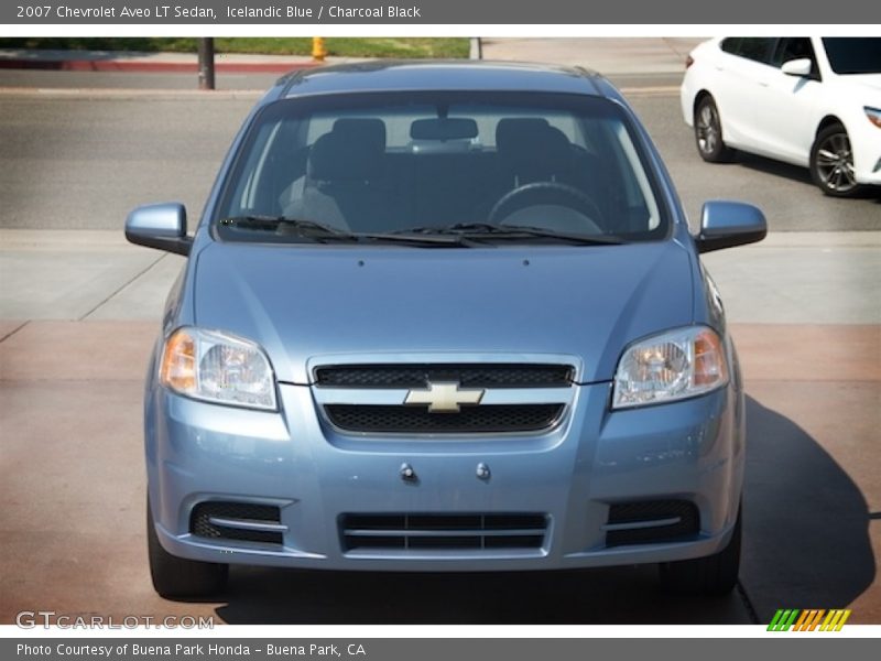Icelandic Blue / Charcoal Black 2007 Chevrolet Aveo LT Sedan