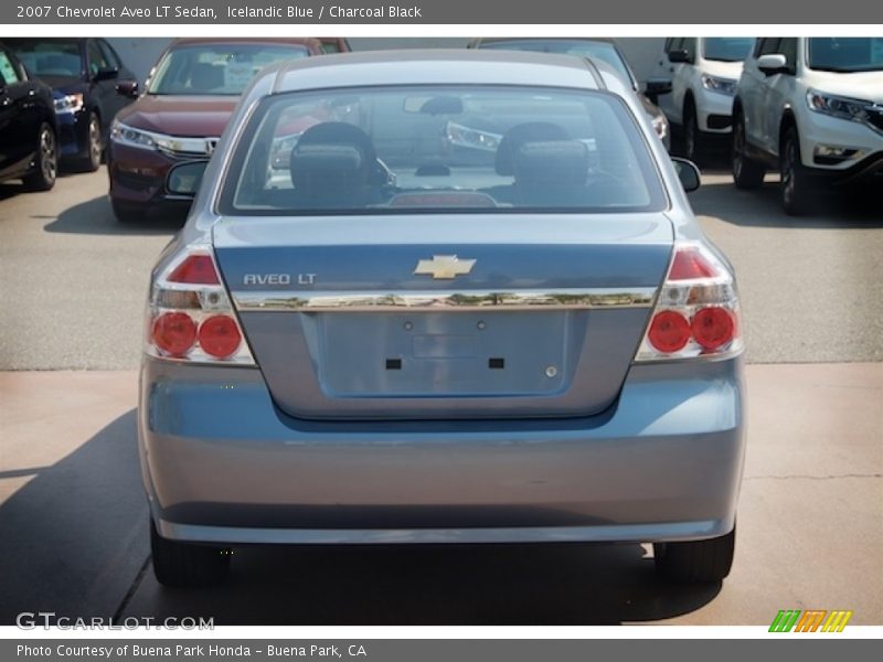 Icelandic Blue / Charcoal Black 2007 Chevrolet Aveo LT Sedan