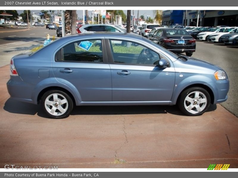 Icelandic Blue / Charcoal Black 2007 Chevrolet Aveo LT Sedan
