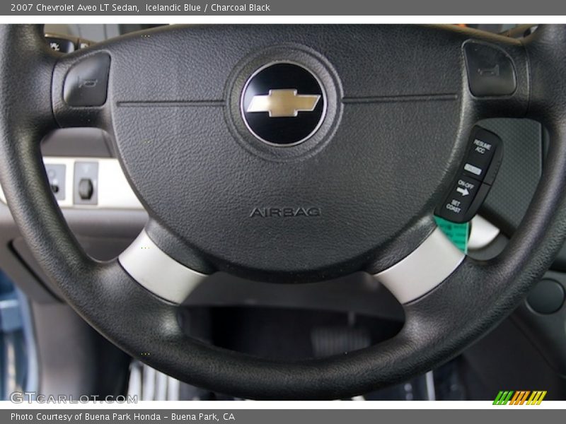 Icelandic Blue / Charcoal Black 2007 Chevrolet Aveo LT Sedan
