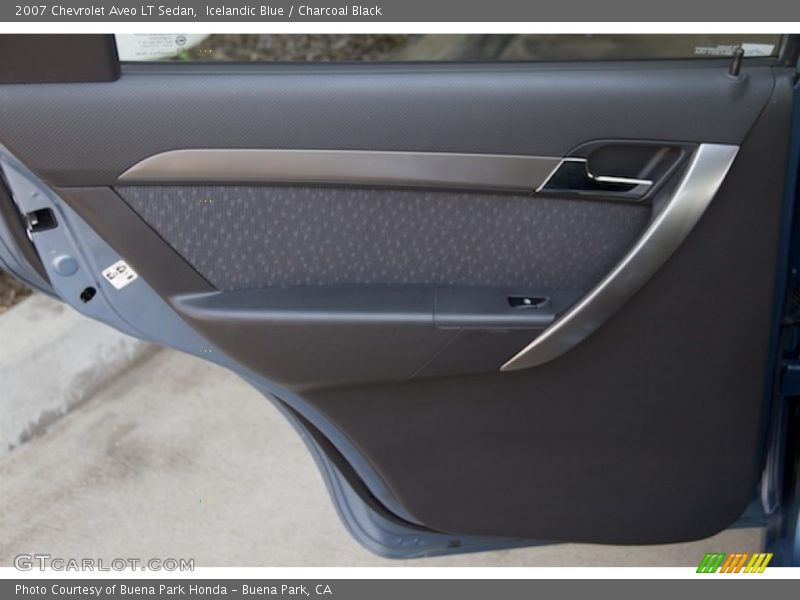 Icelandic Blue / Charcoal Black 2007 Chevrolet Aveo LT Sedan