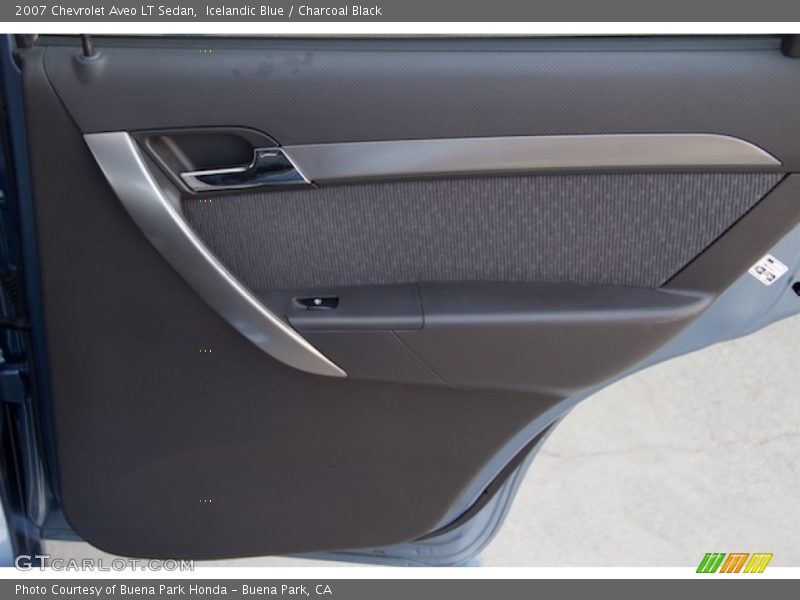 Icelandic Blue / Charcoal Black 2007 Chevrolet Aveo LT Sedan