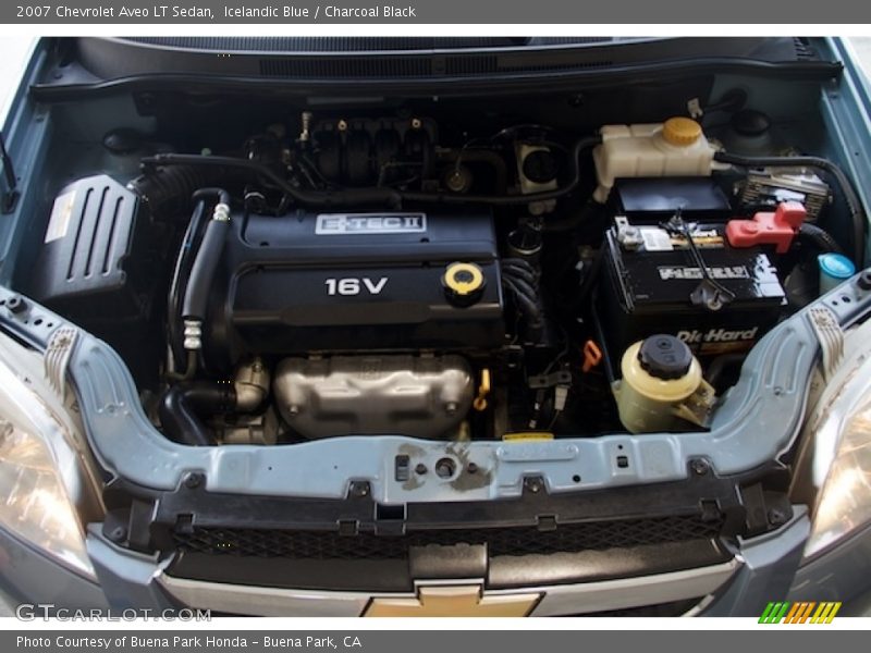 Icelandic Blue / Charcoal Black 2007 Chevrolet Aveo LT Sedan