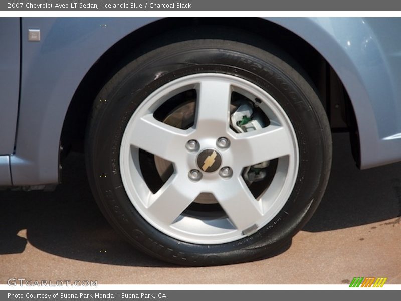 Icelandic Blue / Charcoal Black 2007 Chevrolet Aveo LT Sedan