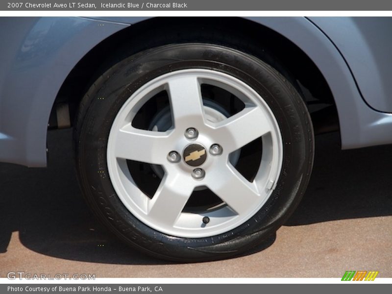 Icelandic Blue / Charcoal Black 2007 Chevrolet Aveo LT Sedan