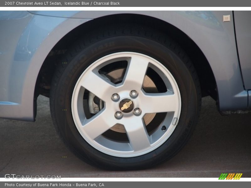 Icelandic Blue / Charcoal Black 2007 Chevrolet Aveo LT Sedan