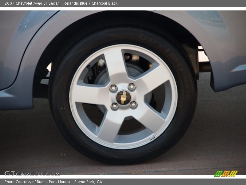 Icelandic Blue / Charcoal Black 2007 Chevrolet Aveo LT Sedan