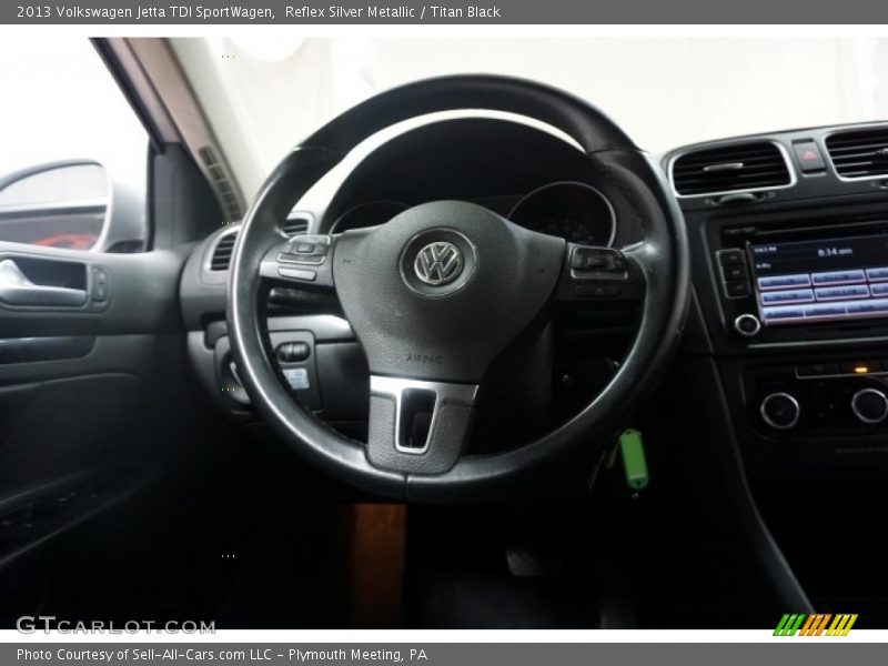Reflex Silver Metallic / Titan Black 2013 Volkswagen Jetta TDI SportWagen