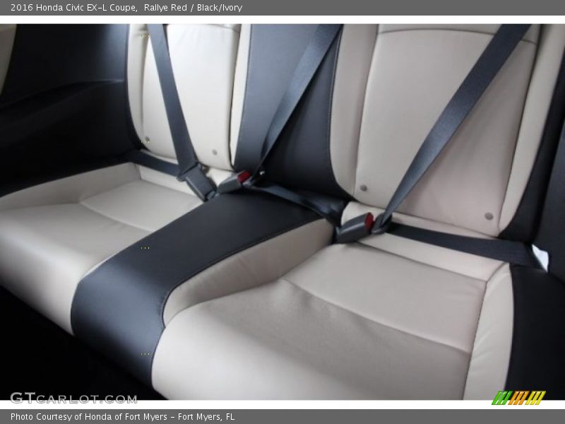 Rallye Red / Black/Ivory 2016 Honda Civic EX-L Coupe