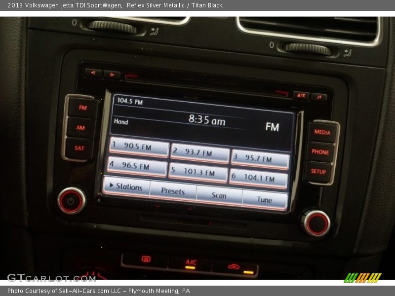 Reflex Silver Metallic / Titan Black 2013 Volkswagen Jetta TDI SportWagen