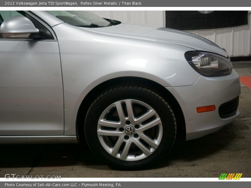 Reflex Silver Metallic / Titan Black 2013 Volkswagen Jetta TDI SportWagen