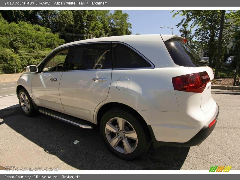 Aspen White Pearl / Parchment 2013 Acura MDX SH-AWD