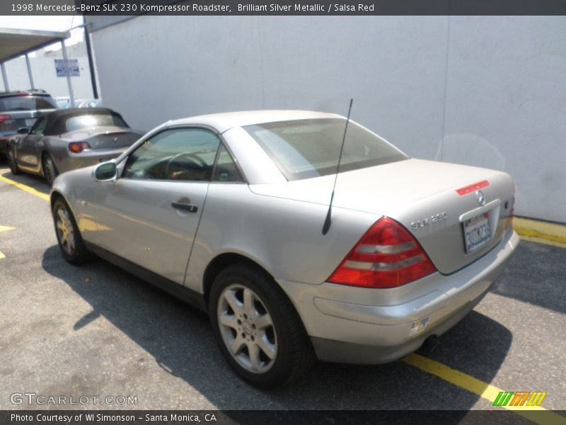 Brilliant Silver Metallic / Salsa Red 1998 Mercedes-Benz SLK 230 Kompressor Roadster