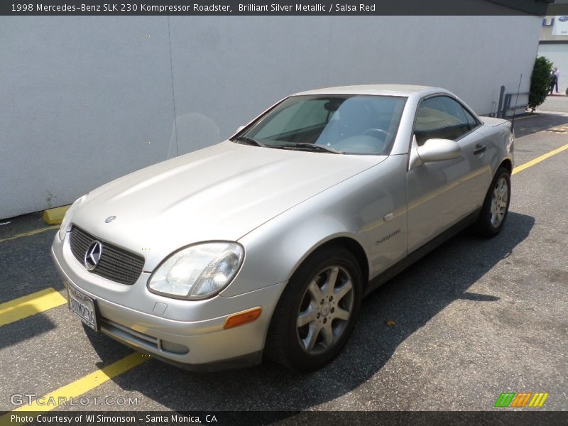 Brilliant Silver Metallic / Salsa Red 1998 Mercedes-Benz SLK 230 Kompressor Roadster