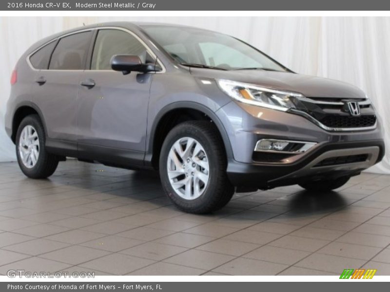 Modern Steel Metallic / Gray 2016 Honda CR-V EX