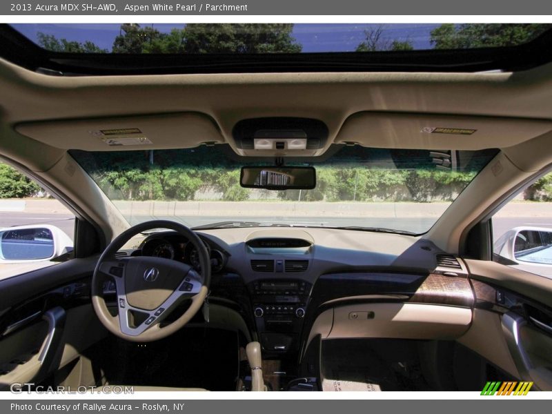 Aspen White Pearl / Parchment 2013 Acura MDX SH-AWD