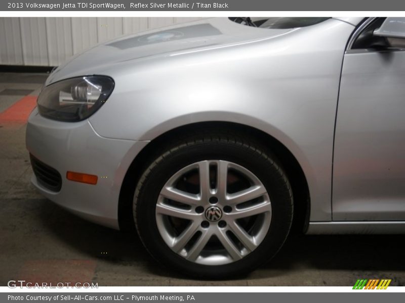Reflex Silver Metallic / Titan Black 2013 Volkswagen Jetta TDI SportWagen