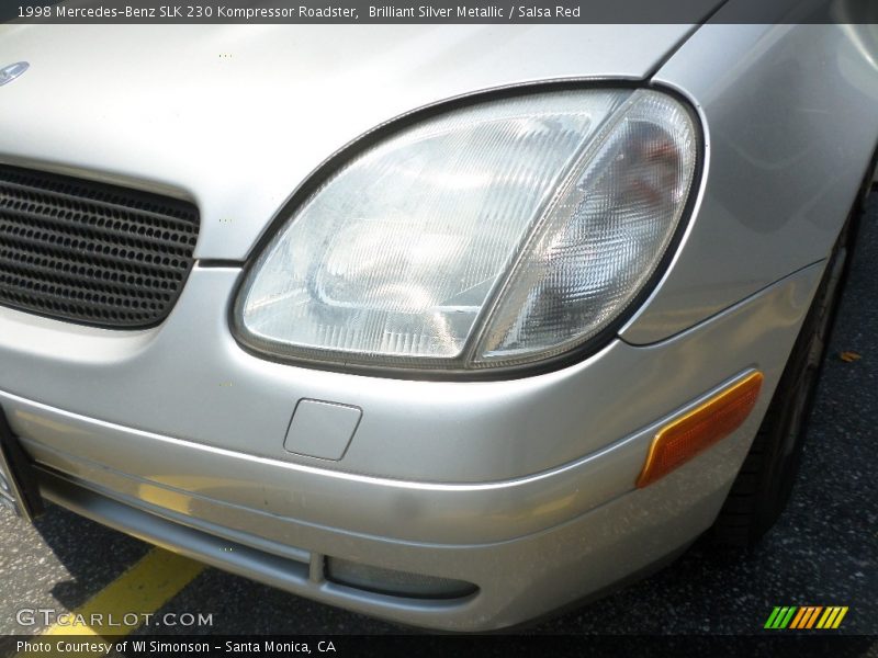 Brilliant Silver Metallic / Salsa Red 1998 Mercedes-Benz SLK 230 Kompressor Roadster
