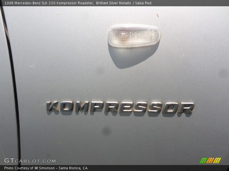 Brilliant Silver Metallic / Salsa Red 1998 Mercedes-Benz SLK 230 Kompressor Roadster
