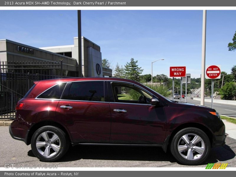 Dark Cherry Pearl / Parchment 2013 Acura MDX SH-AWD Technology
