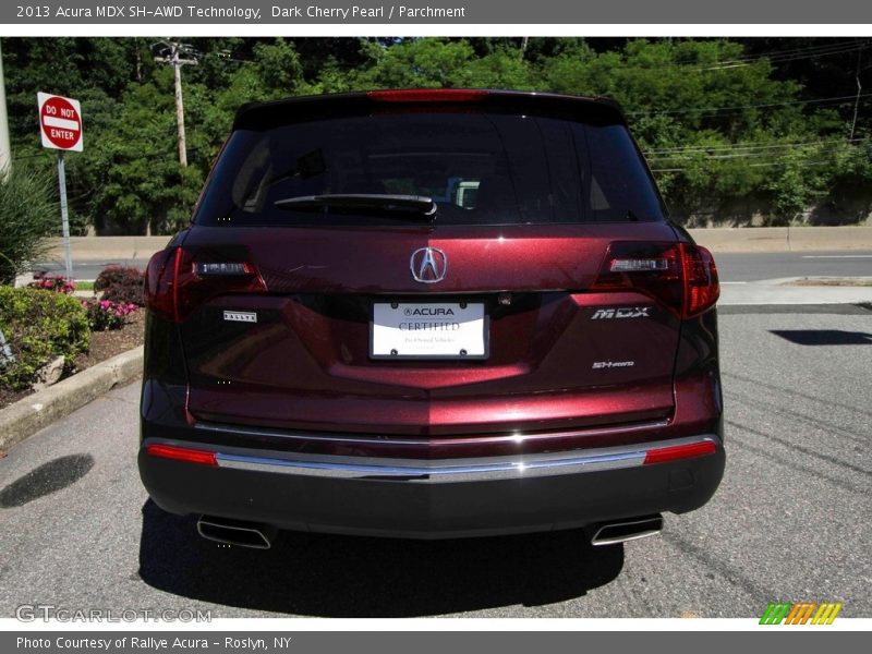 Dark Cherry Pearl / Parchment 2013 Acura MDX SH-AWD Technology