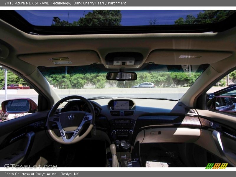 Dark Cherry Pearl / Parchment 2013 Acura MDX SH-AWD Technology