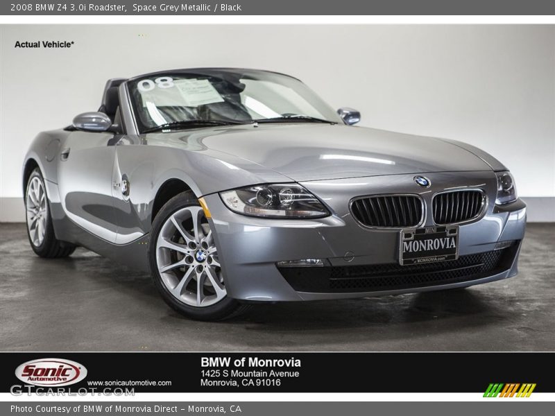 Space Grey Metallic / Black 2008 BMW Z4 3.0i Roadster