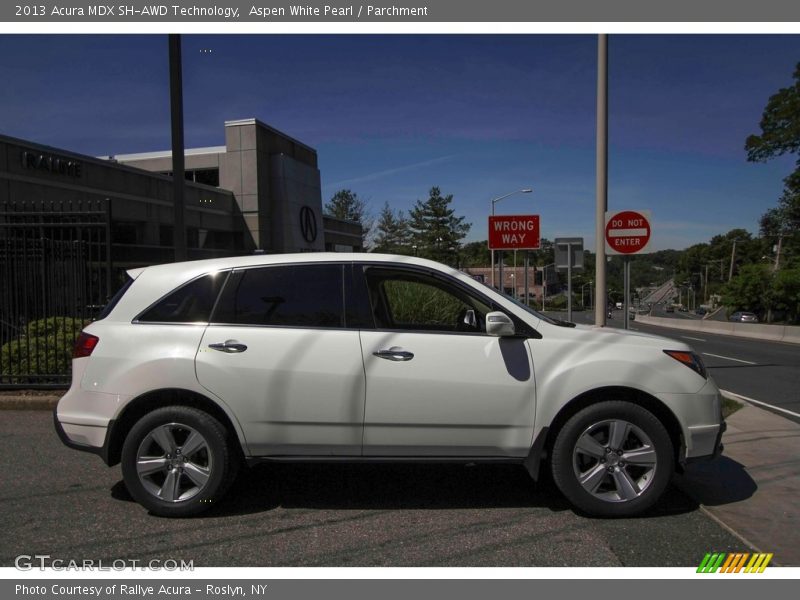 Aspen White Pearl / Parchment 2013 Acura MDX SH-AWD Technology