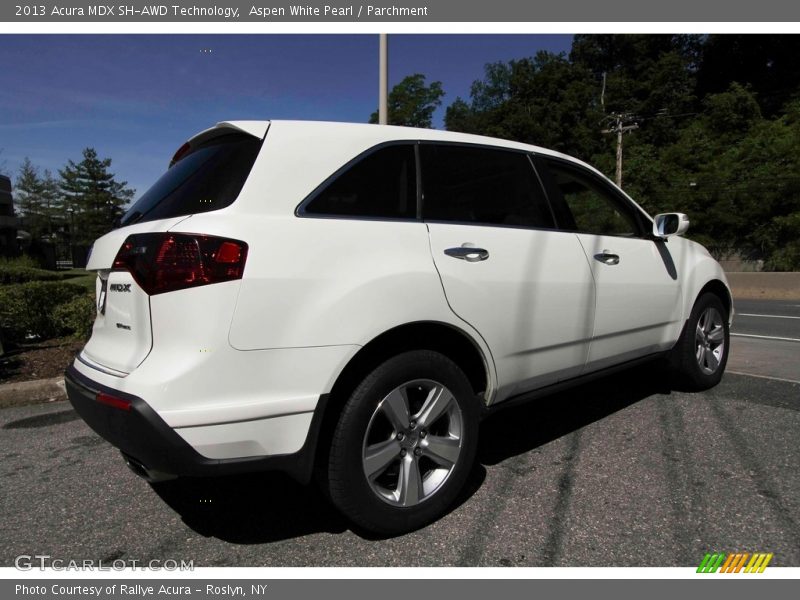 Aspen White Pearl / Parchment 2013 Acura MDX SH-AWD Technology