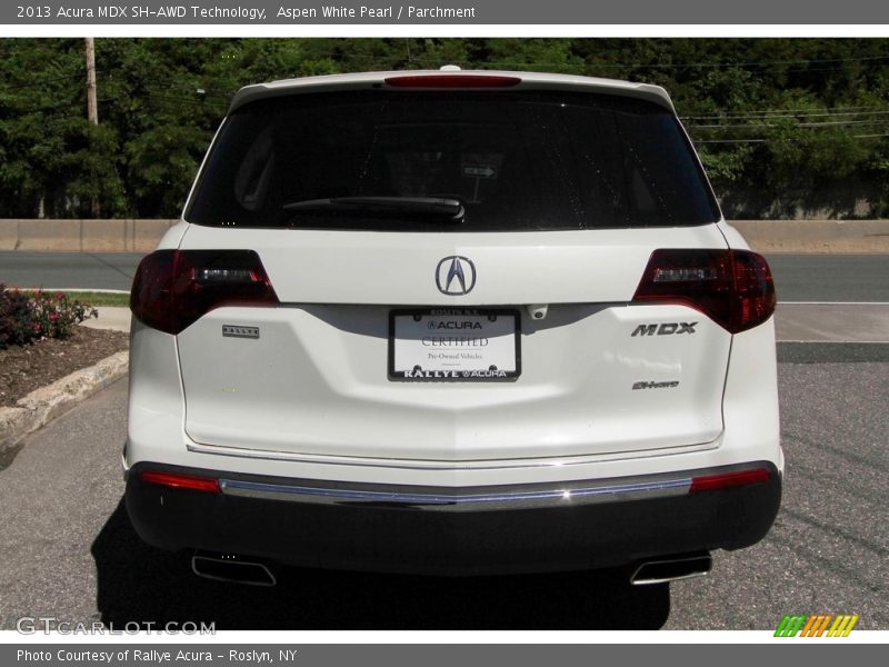 Aspen White Pearl / Parchment 2013 Acura MDX SH-AWD Technology