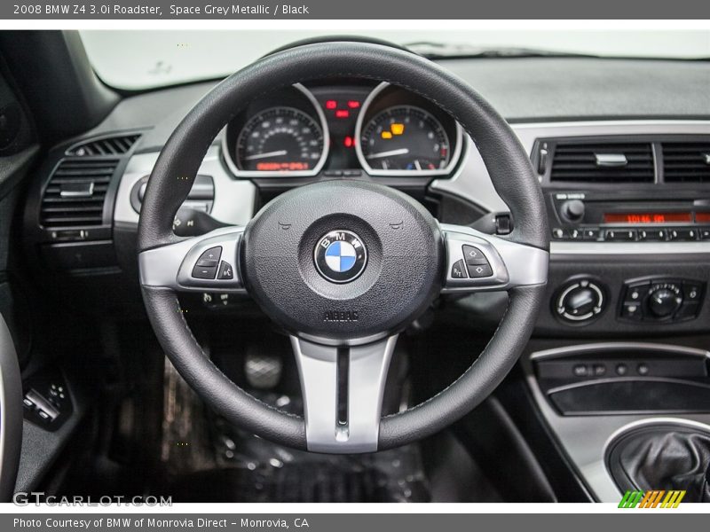 Space Grey Metallic / Black 2008 BMW Z4 3.0i Roadster