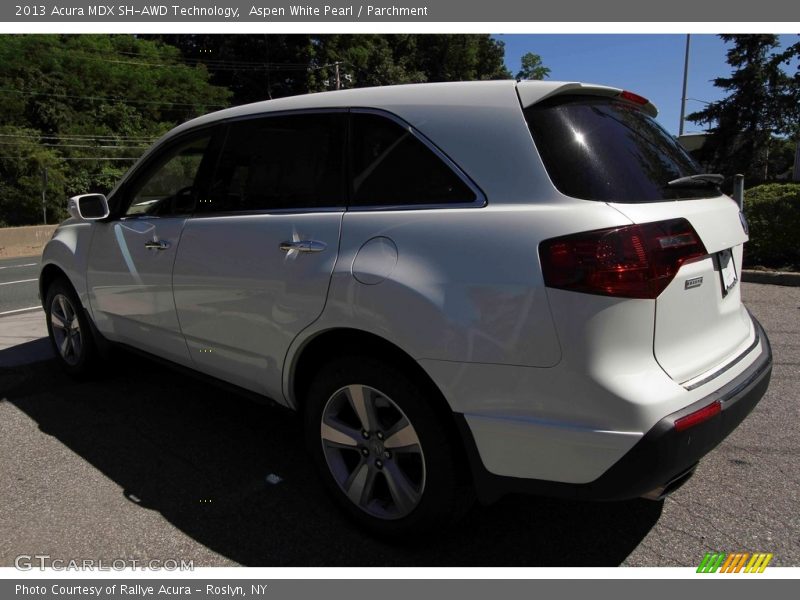 Aspen White Pearl / Parchment 2013 Acura MDX SH-AWD Technology
