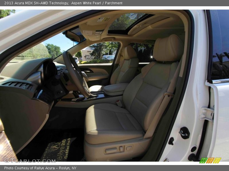 Aspen White Pearl / Parchment 2013 Acura MDX SH-AWD Technology