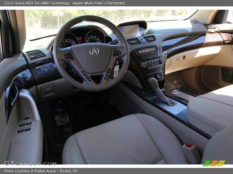Aspen White Pearl / Parchment 2013 Acura MDX SH-AWD Technology