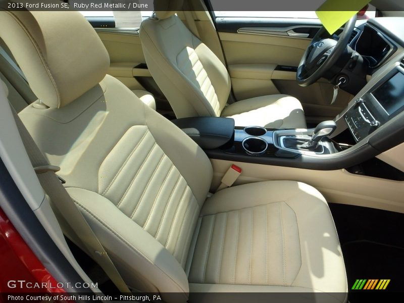 Ruby Red Metallic / Dune 2013 Ford Fusion SE
